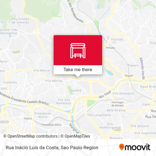Rua Inácio Luís da Costa map