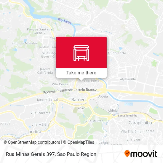 Rua Minas Gerais 397 map