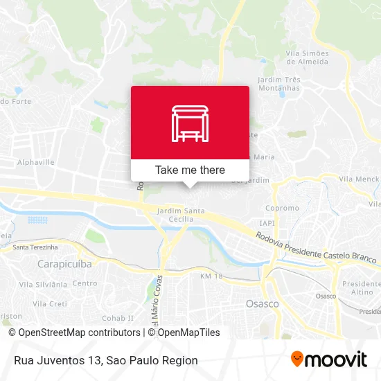 Rua Juventos 13 map