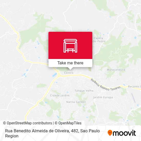 Rua Benedito Almeida de Oliveira, 482 map
