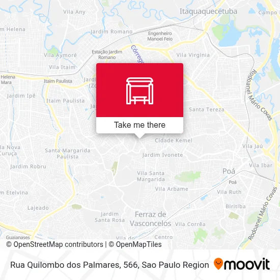 Rua Quilombo dos Palmares, 566 map