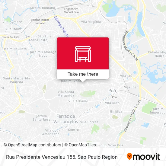 Rua Presidente Venceslau 155 map