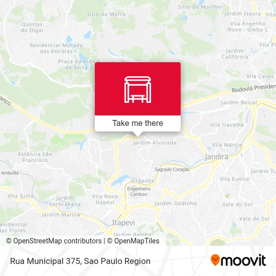 Rua Municipal 375 map