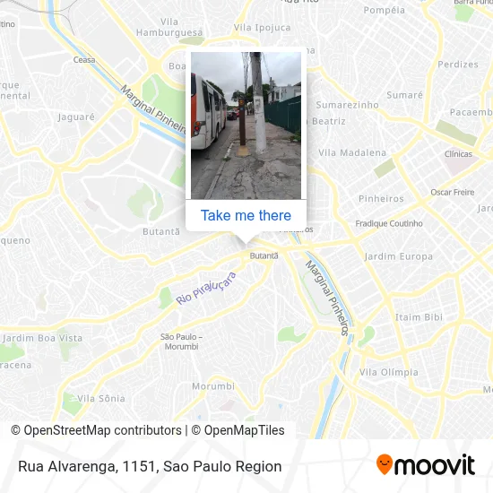 Rua Alvarenga, 1151 map