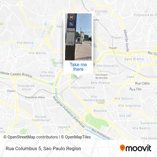 Rua Columbus 5 map
