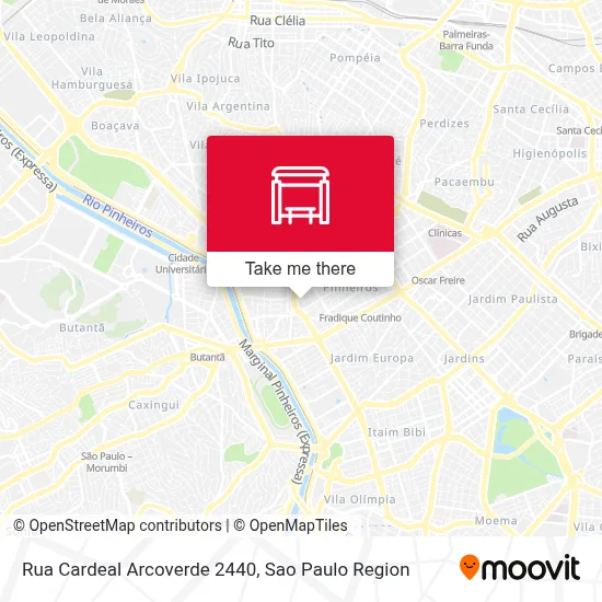 Rua Cardeal Arcoverde 2440 map