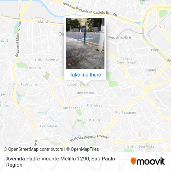 Avenida Padre Vicente Melillo 1290 map