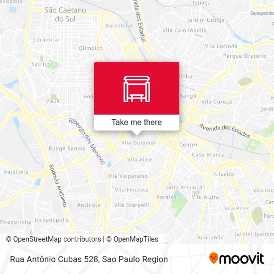 Rua Antônio Cubas 528 map