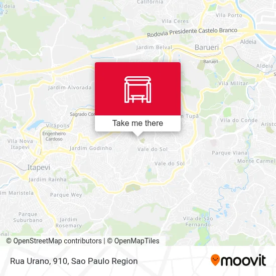 Rua Urano, 910 map