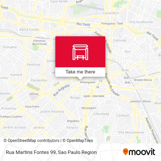 Rua Martins Fontes 99 map
