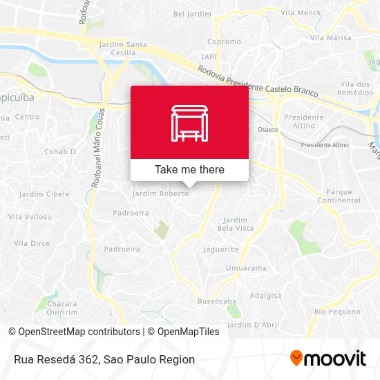 Rua Resedá 362 map