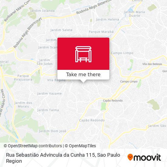 Rua Sebastião Advíncula da Cunha 115 map