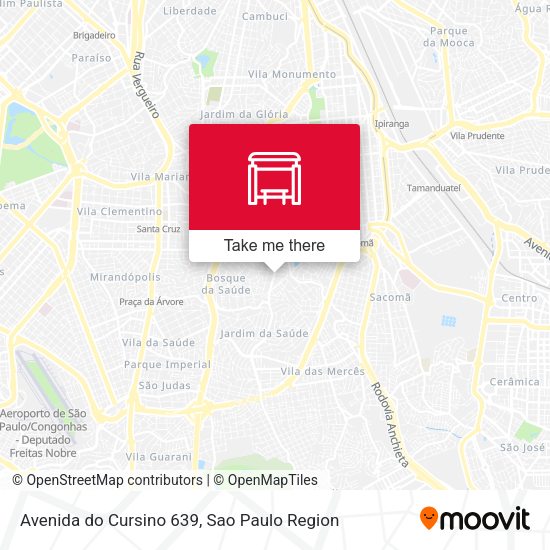 Avenida do Cursino 639 map