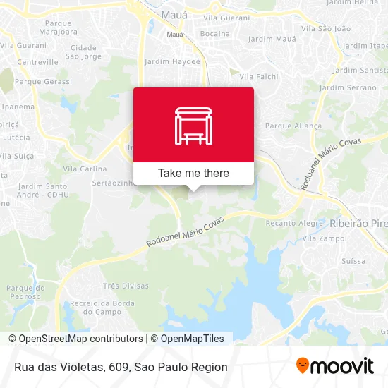 Rua das Violetas, 609 map