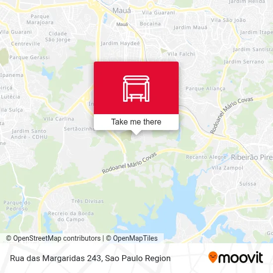 Rua das Margaridas 243 map