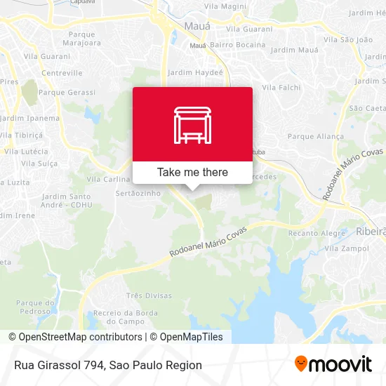 Rua Girassol 794 map