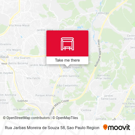 Rua Jarbas Moreira de Souza 58 map