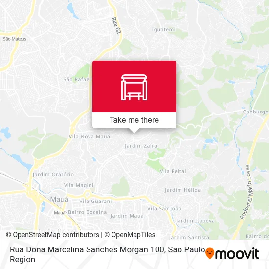 Rua Dona Marcelina Sanches Morgan 100 map