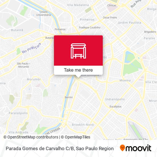 Parada Gomes de Carvalho C/B map