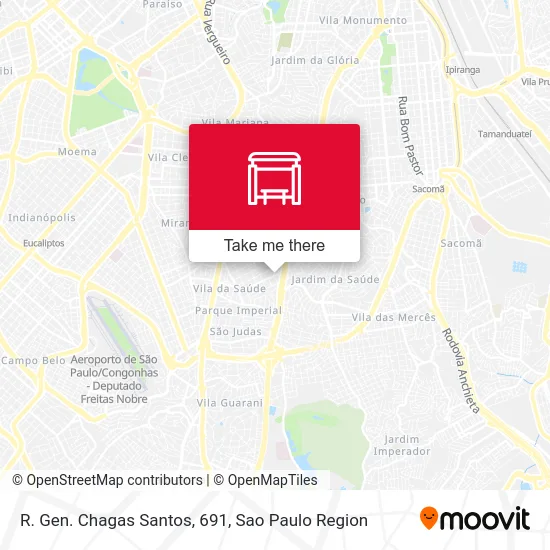 R. Gen. Chagas Santos, 691 map