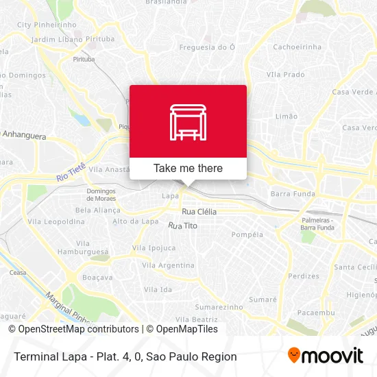 Terminal Lapa - Plat. 4, 0 map