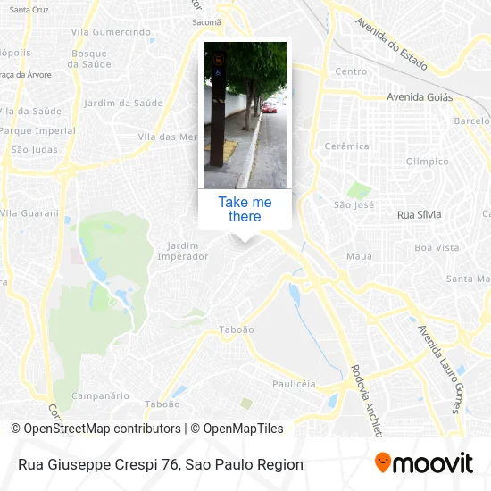 Rua Giuseppe Crespi 76 map