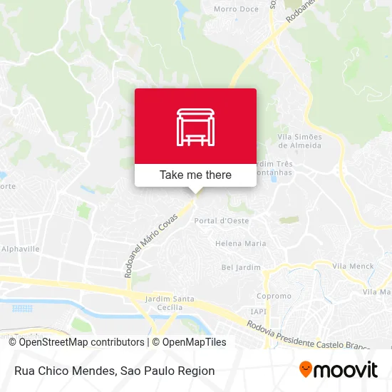 Rua Chico Mendes map