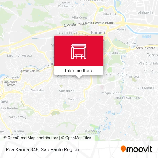 Rua Karina 348 map