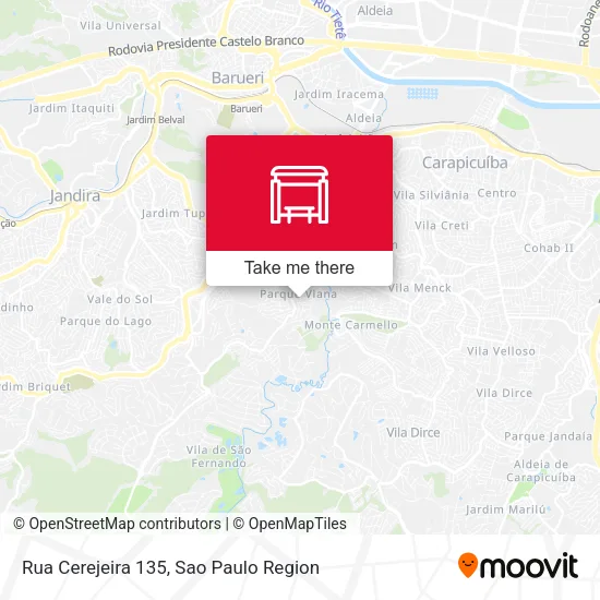Rua Cerejeira 135 map