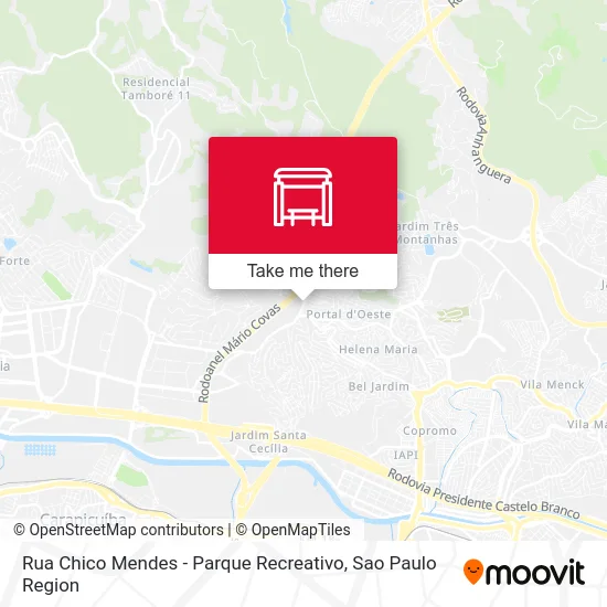 Rua Chico Mendes - Parque Recreativo map
