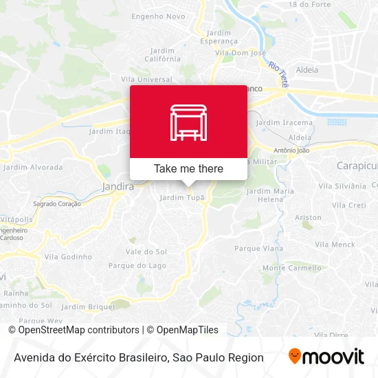Avenida do Exército Brasileiro map