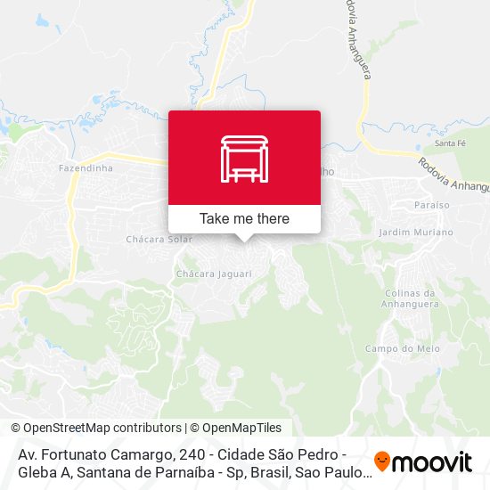 Mapa Av. Fortunato Camargo, 240 - Cidade São Pedro - Gleba A, Santana de Parnaíba - Sp, Brasil