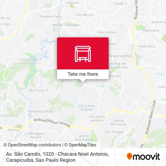 Av. São Camilo, 1020 - Chácara Noel Antonio, Carapicuíba map