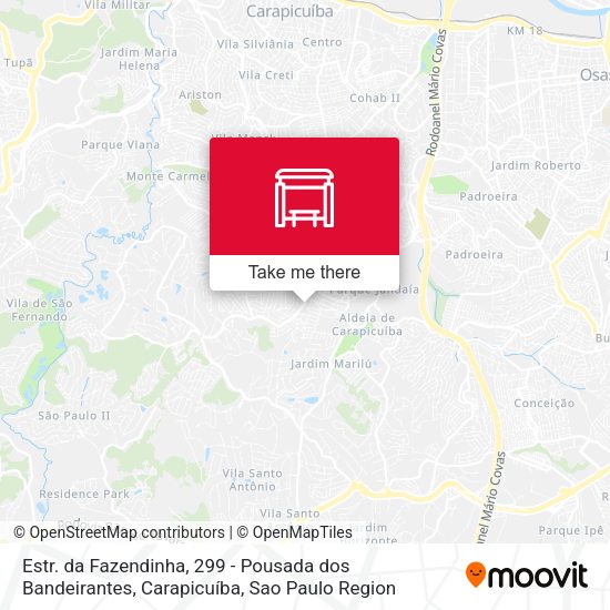 Estr. da Fazendinha, 299 - Pousada dos Bandeirantes, Carapicuíba map