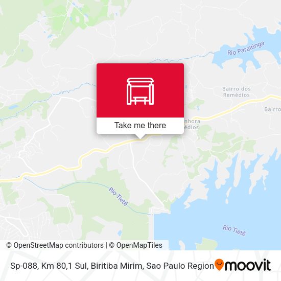 Sp-088, Km 80,1 Sul, Biritiba Mirim map