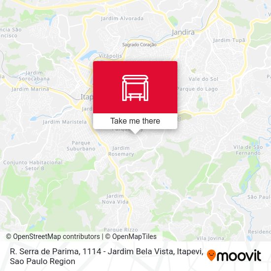 R. Serra de Parima, 1114 - Jardim Bela Vista, Itapevi map