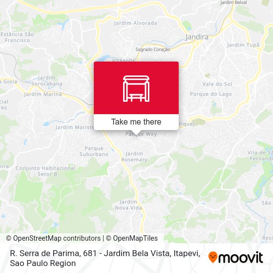 R. Serra de Parima, 681 - Jardim Bela Vista, Itapevi map