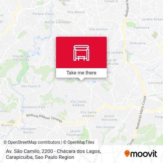 Av. São Camilo, 2200 - Chácara dos Lagos, Carapicuíba map