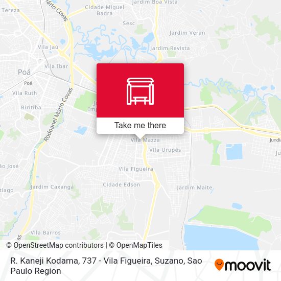 R. Kaneji Kodama, 737 - Vila Figueira, Suzano map
