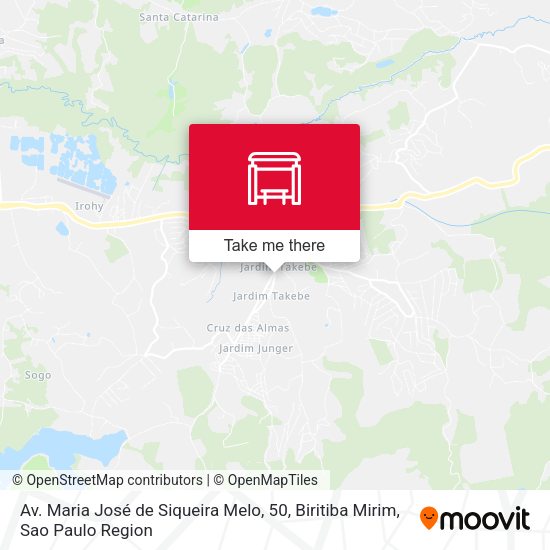 Av. Maria José de Siqueira Melo, 50, Biritiba Mirim map