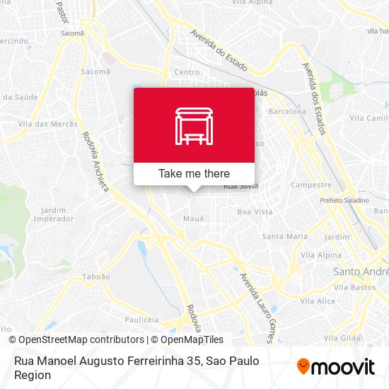 Rua Manoel Augusto Ferreirinha 35 map