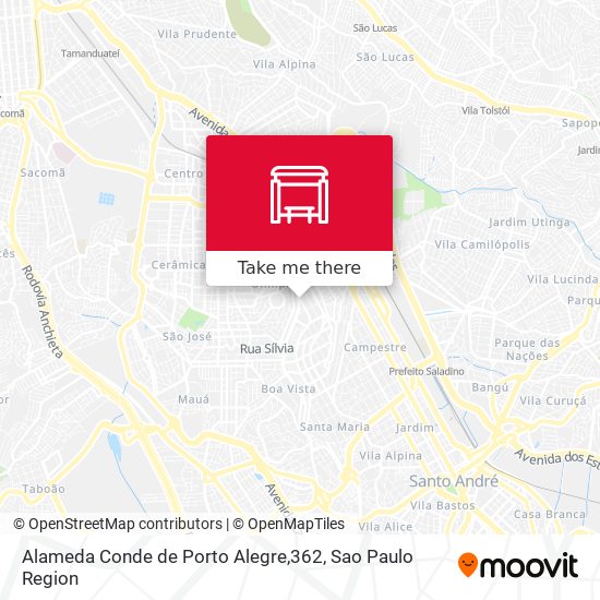 Alameda Conde de Porto Alegre,362 map