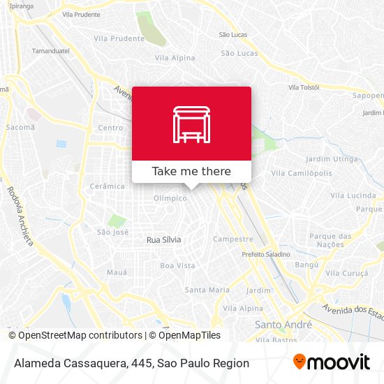 Alameda Cassaquera, 445 map
