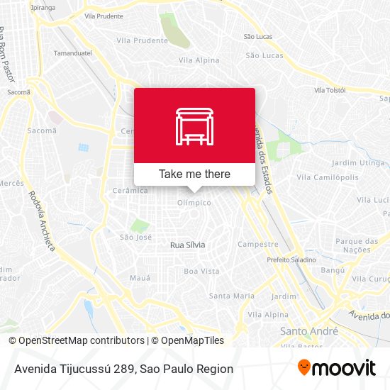 Avenida Tijucussú 289 map