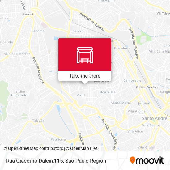 Rua Giácomo Dalcin,115 map