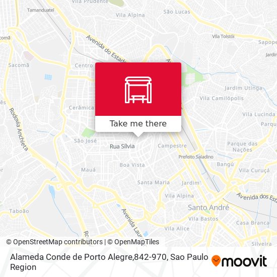 Mapa Alameda Conde de Porto Alegre,842-970