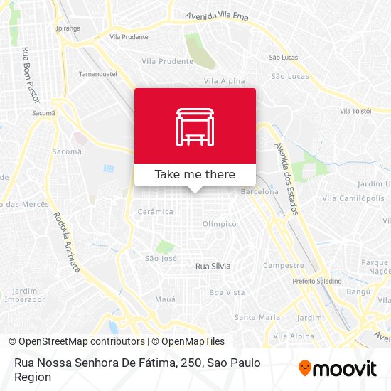 Mapa Rua Nossa Senhora De Fátima, 250