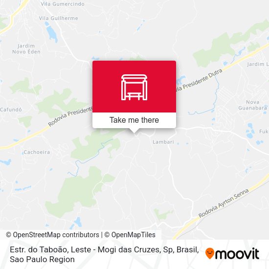 Estr. do Taboão, Leste - Mogi das Cruzes, Sp, Brasil map