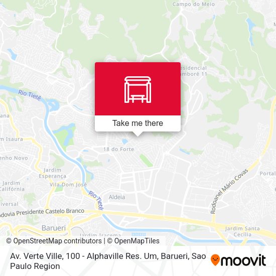 Av. Verte Ville, 100 - Alphaville Res. Um, Barueri map