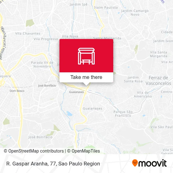 R. Gaspar Aranha, 77 map